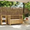 Banc de Rangement de Jardin 110 x 47 x 80 cm Bambou Naturel 623327623327