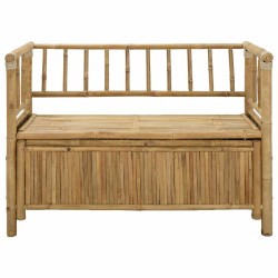 Banc de Rangement de Jardin 110 x 47 x 80 cm Bambou Naturel 623327623327