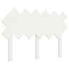 Tête de lit Blanc 122,5x3x80,5 cm Bois massif de pin 623328623328