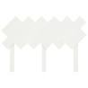 Tête de lit Blanc 122,5x3x80,5 cm Bois massif de pin 623328623328