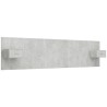 Tête de lit avec armoires Gris béton Bois d'ingénierie 623329623329
