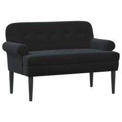 Canapé love seat avec capitonnage en boutons Noir Velours (V) 623338623338