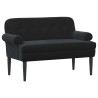 Canapé love seat avec capitonnage en boutons Noir Velours (V) 623338623338