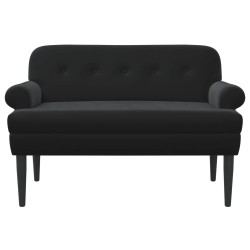 Canapé love seat avec capitonnage en boutons Noir Velours (V) 623338623338