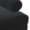Canapé love seat avec capitonnage en boutons Noir Velours (V) 623338623338