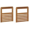 Accoudoirs 2 pcs Marron 59 x 6 x 61 cm Bois d'ingénierie 623345623345