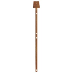 Accoudoirs 2 pcs Marron 59 x 6 x 61 cm Bois d'ingénierie 623345623345