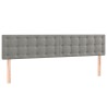 Têtes de lit Gris clair 160x5x78/88 cm Velours 623354623354
