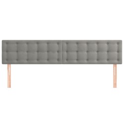 Têtes de lit Gris clair 160x5x78/88 cm Velours 623354623354