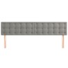 Têtes de lit Gris clair 160x5x78/88 cm Velours 623354623354