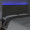 Tête de lit à LED Gris foncé 180x5x118/128 cm Velours 623355623355