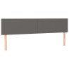 Têtes de lit Gris 200x5x78/88 cm Similicuir 623358623358