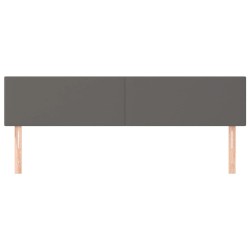 Têtes de lit Gris 200x5x78/88 cm Similicuir 623358623358