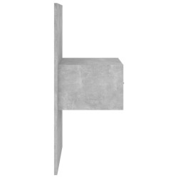 Tête de lit avec armoires Gris béton Bois d'ingénierie 623360623360