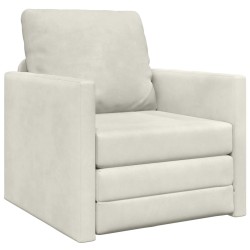 Canapé-Lit Crème 74 x 77 x 81 cm Velours 623368623368