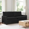 Canapé Noir 196 x 81 x 87,5 cm Velours 623372623372