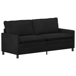 Canapé Noir 196 x 81 x 87,5 cm Velours 623372623372