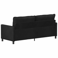 Canapé Noir 196 x 81 x 87,5 cm Velours 623372623372