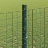 Clôture en fil soudé avec poteaux 25 x 1,2 m Vert Maille 623375623375