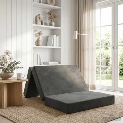 Canapé-lit pliable 100 x 67 x 45 cm Gris foncé 623377623377