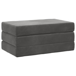 Canapé-lit pliable 100 x 67 x 45 cm Gris foncé 623377623377