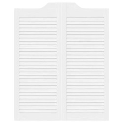Portes battantes Blanc 100 x 40 cm Bois de pin massif 623379623379