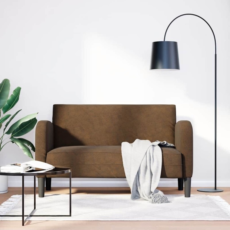 Canapé causeuse marron 110 cm similicuir 623380623380