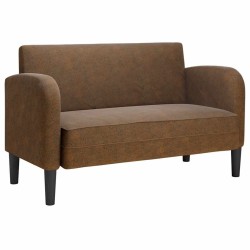 Canapé causeuse marron 110 cm similicuir 623380623380