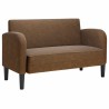 Canapé causeuse marron 110 cm similicuir 623380623380