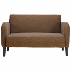 Canapé causeuse marron 110 cm similicuir 623380623380