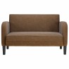 Canapé causeuse marron 110 cm similicuir 623380623380