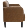 Canapé causeuse marron 110 cm similicuir 623380623380