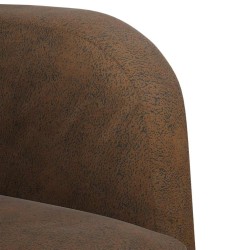 Canapé causeuse marron 110 cm similicuir 623380623380