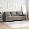 Canapé à 3 places Taupe 180 cm Tissu 623382623382