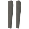 Tête de lit avec oreilles Gris foncé 203x23x118/128 cm Velours 623391623391