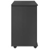 Cabinet roulant Gris 63,5 x 39 x 65,5 cm Bois de Pin Massif 623392623392