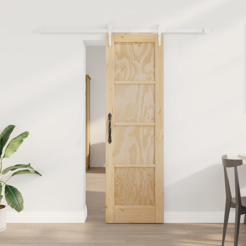 Porte coulissante ORKDAL Naturel et Blanc 61 x 198,5 cm 623394623394