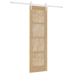 Porte coulissante ORKDAL Naturel et Blanc 61 x 198,5 cm 623394623394
