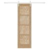 Porte coulissante ORKDAL Naturel et Blanc 61 x 198,5 cm 623394623394