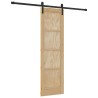 Porte coulissante Naturel et noir 61 x 198,5 cm 623402623402