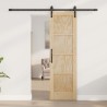Porte coulissante Naturel et noir 61 x 198,5 cm 623402623402