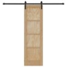 Porte coulissante Naturel et noir 61 x 198,5 cm 623402623402