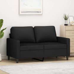 Canapé à 2 places Noir 120 cm Velours 623403623403