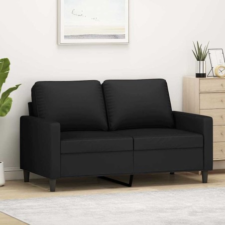 Canapé à 2 places Noir 120 cm Velours 623403623403