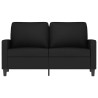 Canapé à 2 places Noir 120 cm Velours 623403623403