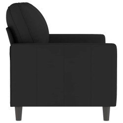 Canapé à 2 places Noir 120 cm Velours 623403623403