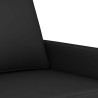 Canapé à 2 places Noir 120 cm Velours 623403623403