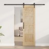 Porte coulissante ORKDAL Naturel et noir 61 x 198,5 cm 623405623405