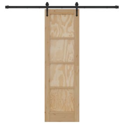 Porte coulissante ORKDAL Naturel et noir 61 x 198,5 cm 623405623405
