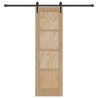 Porte coulissante ORKDAL Naturel et noir 61 x 198,5 cm 623405623405